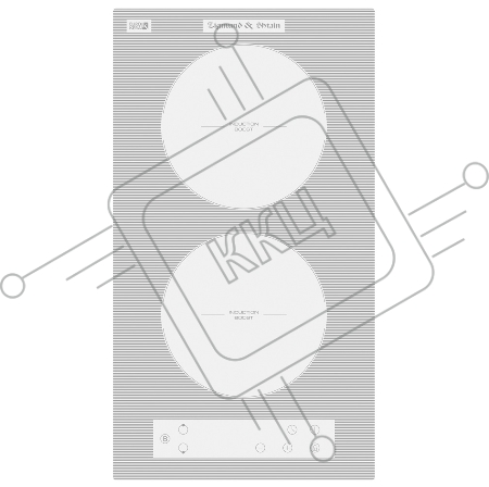 Независимая индукционная стеклокерамическая поверхность Zigmund & Shtain CI 33.3 W