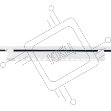 Трековый однофазный светильник Ambrella light GL6712 WH белый IP20 30W 4200K 24° 458*35*57