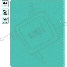 Папка на 2-х кольцах Бюрократ Pastel PAST0812/2RGRN A4, пластик, 0.5мм корешок 27мм, торцевой карман с бумажной вставкой, мятный