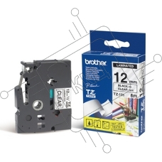 Картридж Brother TZ-E131 12 мм, 8 м, черный шрифт, прозрачный фон, для BROTHER P-Touch
