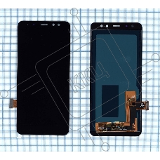 Дисплей для Samsung Galaxy A8 (2018) SM-A530F в сборе с тачскрином (OLED) черный