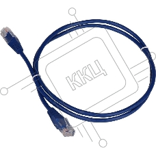 Патч-корд Lanmaster TWT-45-45-0.15-BL RJ-45 вил.-вилка RJ-45 кат.5E 0.15м синий ПВХ (уп.:1шт)
