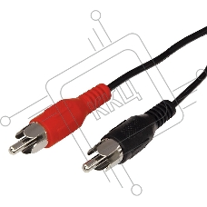 Шнур REXANT 2 RCA - 2 RCA, 3 м, черный (10 шт./уп.)