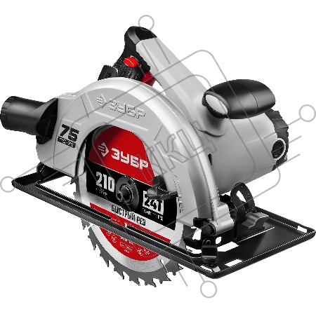 Пила дисковая, 90°-70 мм, диск 210 мм, 2000 Вт, ЗУБР ПД-75