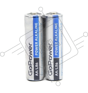 Батарейка GoPower LR6 AA BL2 Alkaline 1.5V (2/24/480) блистер (2 шт.)