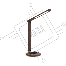 Светодиодная настольная лампа с беспроводной зарядкой Ambrella light DE522 BR коричневый LED 3000-6400K 8W
