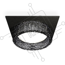 Комплект встраиваемого светильника Ambrella light XC8062031 SBK/BK черный песок/тонированный GX53 (C8062, N8484)