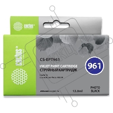 Картридж струйный Cactus CS-EPT961 фото черный (13 мл) для Epson Stylus Photo R2880