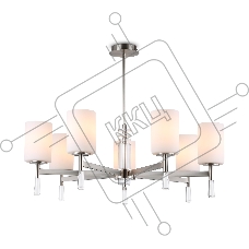 Люстра Ambrella light LH56253/7 SN/FR никель/белый матовый E27/7 max 60W D750*590