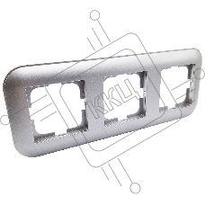 Ovivo Рамка 3-местн. ЛОФТ (LOFT), серебро, 404-100010-227