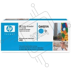 Картридж лазерный HP Q6001A голубой для Color LaserJet 2600 2000стр.