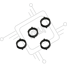 Комплект бушингов Cet CET6762 для Brother HL-2240/2270, DCP-7060