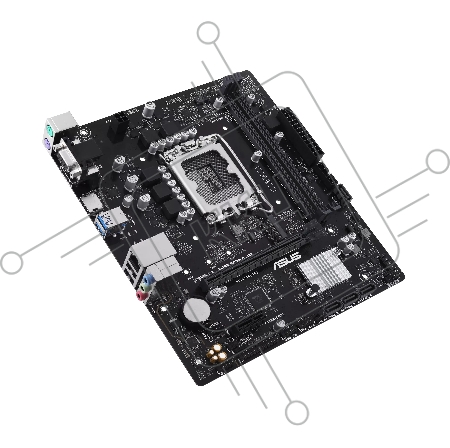 Материнская плата ASUS PRIME H610M-R-SI  Soc-1700 Intel H610 2xDDR5 mATX AC`97 8ch(7.1) GbLAN+VGA+HDMI+DP White Box
