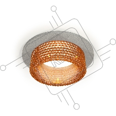 Комплект встраиваемого светильника Ambrella light XC6514044 SGR/CF серый песок/кофе MR16 GU5.3 (C6514, N6154)