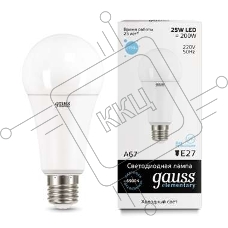 Светодиодная лампа GAUSS 73235 LED Elementary A67 25W E27 2150lm 6500K 1/10/50 0