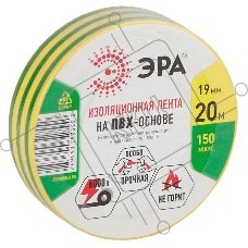 ПВХ-изолента ЭРА C0036545 19ммх20м желто-зеленая