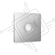 Лицевая панель ALFA (Серебро глянец) для TV розетки QUANT AP4130