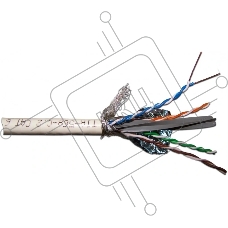 Кабель информационный Lanmaster LAN-6ASFTP-HFLT-GY кат.6A FTP 4 пары 23AWG LSZH внутренний 305м серый
