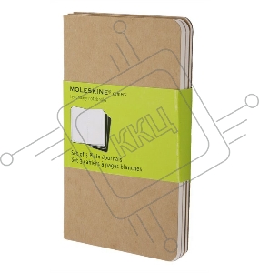 Блокнот Moleskine CAHIER JOURNAL QP413 Pocket 90x140мм обложка картон 64стр. нелинованный бежевый (3шт)      