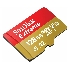 Флеш карта microSDXC 128GB SanDisk EXTREME Class 10, UHS-I, W90, R 190 МБ/с, <SDSQXAA-128G-GN6MA> адаптер на SD