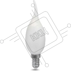 Лампа cветодиодная Filament Свеча на ветру 9W 610lm 4100К Е14 milky LED