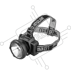 Фонарь ULTRAFLASH LED5364  налобн аккум 220в черный 0.5 ватт led 2 реж пласт бокс