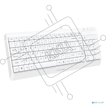 Клавиатура + мышь A4Tech Fstyler F1512 клав:белый мышь:белый USB