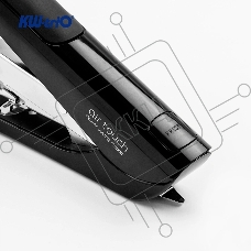 Степлер Kw-Trio 0556A-BLK Half strip Air touch 24/6 24/8 26/6 26/8 (40 листов) черный, 100 скоб, пластик, коробка