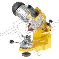 Станок заточный CHAMPION  C2001 электрический (ПРОФ) для пильных цепей, мощность 230Вт, диск диаметром 145мм, скорость вращения 3000 об/мин, толщина диска 3,2мм, посадочный диаметр 22,5мм, угол наклона диска 0-40, расстояние между направляющими 1,1-2мм, у