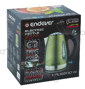 Чайник Endever Skyline KR-233S, зеленый