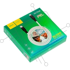 Кабель Type-C HOCO X21 Plus Silicone для Lightning, PD20, 3.0A, длина 1м, белый