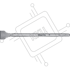 Зубило плоское широкое Kraftool ALLIGATOR 29334-50-400_z01 SDS-max 50x400мм