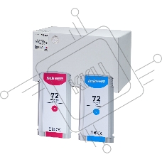 Комплект картриджей Sakura C9372A, C9371A (№72 Magenta/Cyan) для HP, пурпурный/голубой