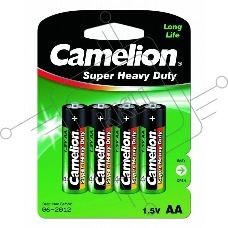 Элемент питания солевой Camelion R R6 BL-4 (блист.4шт) 1.5 В