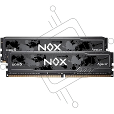 Оперативная память Apacer Nox, DDR5, 32Gb (2x 16Gb), 6400MHz, CL40, DIMM, с радиатором, черный