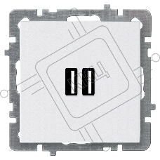 Nilson Механизм Механизм розетки USB (зарядка 2,1А, 2 порта), ТУРАН-АЛЕГРА-ТОР, белый (24110481)