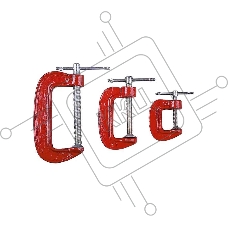 Струбцина FIT 59230струбцины мини тип g набор 3 шт (25 50 75 мм)
