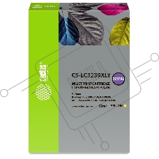 Картридж струйный Cactus CS-LC3239XLY желтый (52мл) для Brother HL-J6000DW/J6100DW