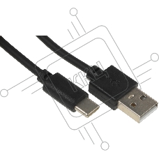Кабель USB (m)-USB Type-C (m) 1.8м черный