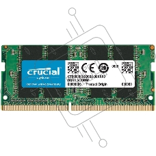 Оперативная память Crucial, DDR4, 16GB (1x16 GB), 2666 MHz, CL19, SO-DIMM