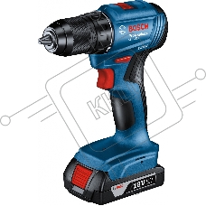 Дрель-шуруповерт Bosch GSR 185-LI 06019K3000, Аккумуляторная, 18В, 2 АКБ, Кейс
