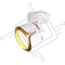 Светильник Ambrella light TN71224 WH/GD белый/золото GX53 D100*147