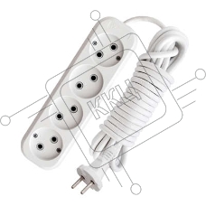 Удлинитель 4х3м без заземл. 10А IP20 Е-204 АБС-пл. ПВС 2х0.75 UNIVersal 9631968