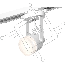 Светильник Ambrella light XT6601083 WH/FR/CL белый/белый матовый/прозрачный MR16 GU10 (C6601, N6241)