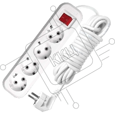 Удлинитель 4х3м с заземл. 16А IP20 S-304 с выкл. ПВС 3х1 UNIVersal 9631990