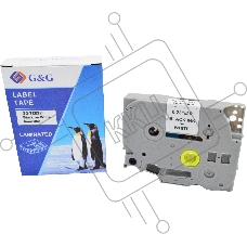 Картридж ленточный G&G GG-TZE211 черный на белом 6x8 для Brother 1010/1280/1280VP/2700VP