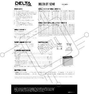 Батарея Delta DT 1240 (12V, 40Ah)