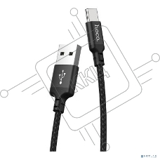 Кабель HOCO X14 черный HC-62868 USB - USB Type-C, 1m, 2A, Нейлон