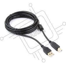 Кабель Gembird CCF-USB2-AMBM-10 USB 2.0 кабель PRO  для соед. 3.0м AM/BM  позол.конт., фер.кол., пакет 