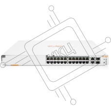 Коммутатор HPE Instant on 1960 JL807A#ABB 2x10G 2SFP+ 24PoE+ 370W